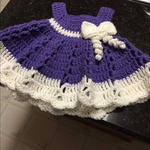 Crochet baby dress